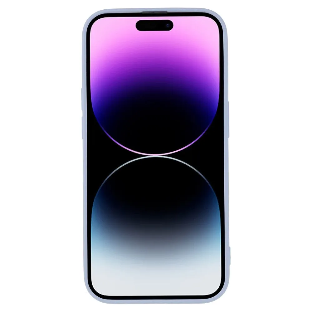 iPhone 14 Pro Max Rubber Case Cover with Camera Protection - Blue Purple (Matt)