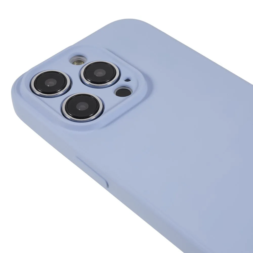 iPhone 14 Pro Max Rubber Case Cover with Camera Protection - Blue Purple (Matt)