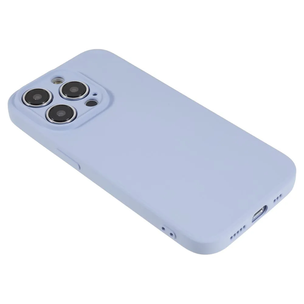 iPhone 14 Pro Max Rubber Case Cover with Camera Protection - Blue Purple (Matt)