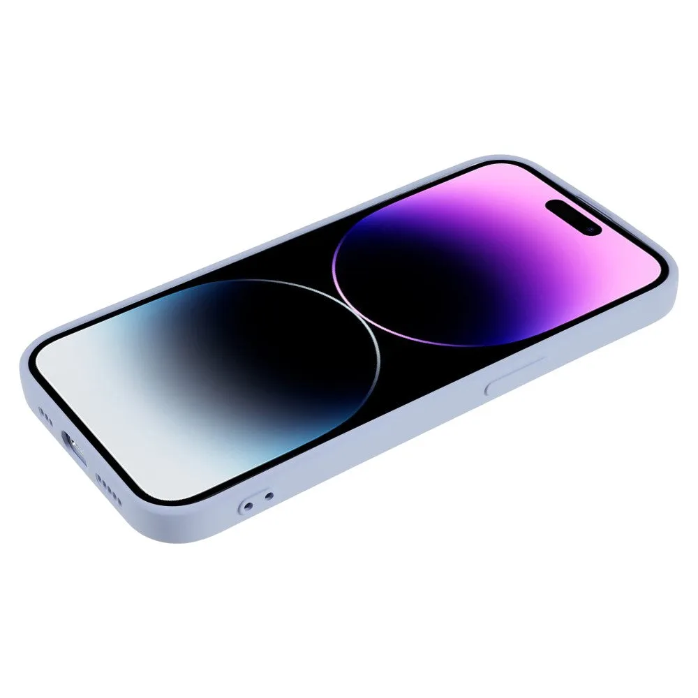 iPhone 14 Pro Max Rubber Case Cover with Camera Protection - Blue Purple (Matt)