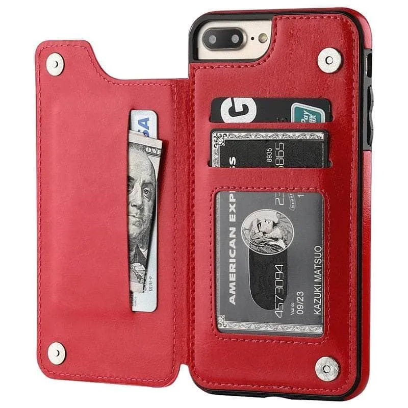 iPhone 14 Pro Max Slim Fit Leather Wallet Card Slots Flip Case