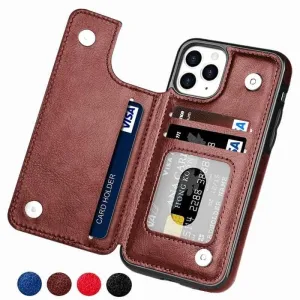 iPhone 14 Pro Max Slim Fit Leather Wallet Card Slots Flip Case