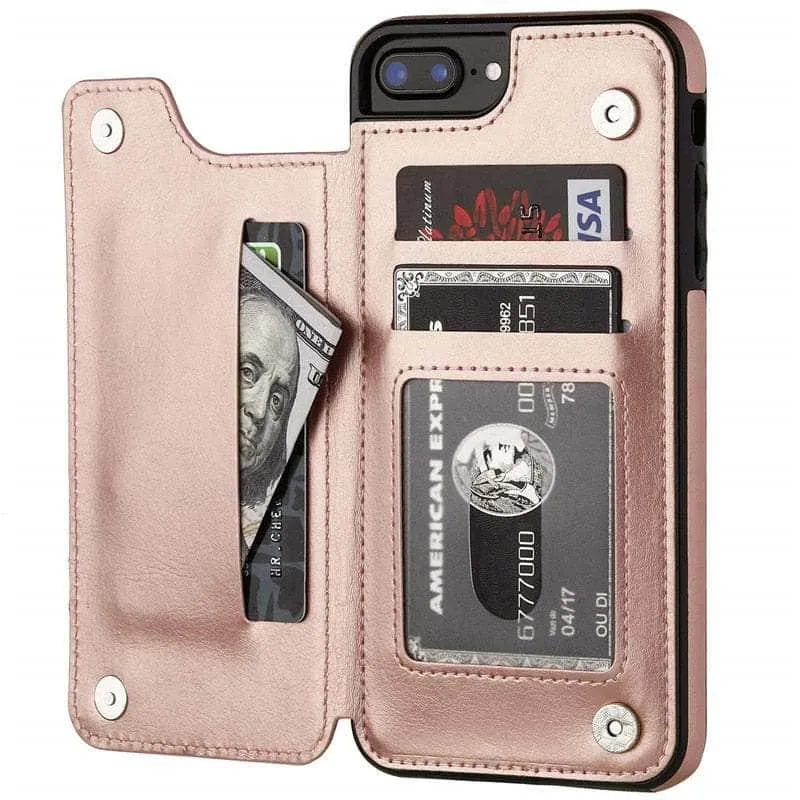 iPhone 14 Pro Max Slim Fit Leather Wallet Card Slots Flip Case
