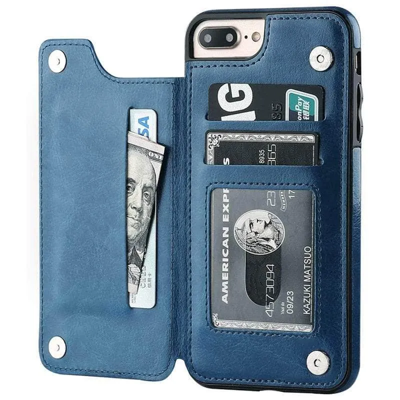 iPhone 14 Pro Max Slim Fit Leather Wallet Card Slots Flip Case
