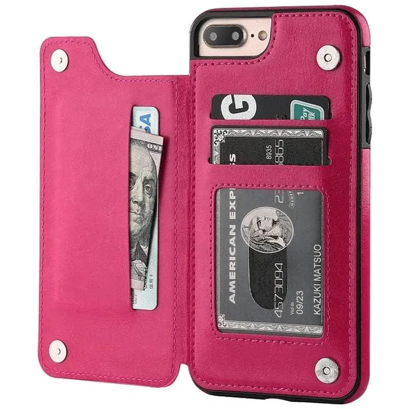 iPhone 14 Pro Max Slim Fit Leather Wallet Card Slots Flip Case