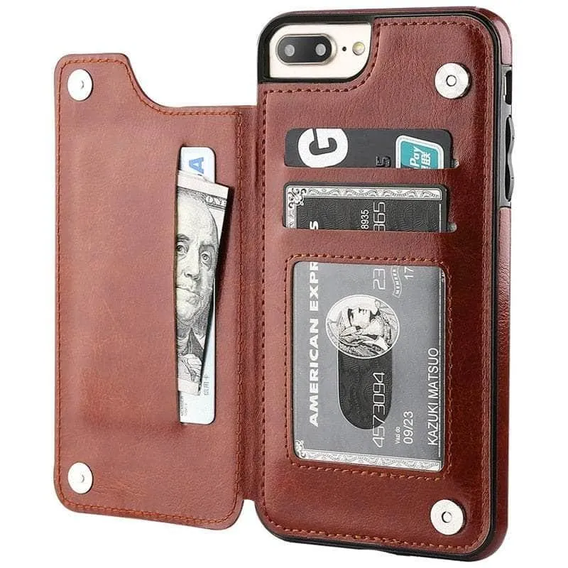 iPhone 14 Pro Max Slim Fit Leather Wallet Card Slots Flip Case