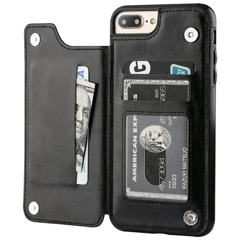 iPhone 14 Pro Max Slim Fit Leather Wallet Card Slots Flip Case