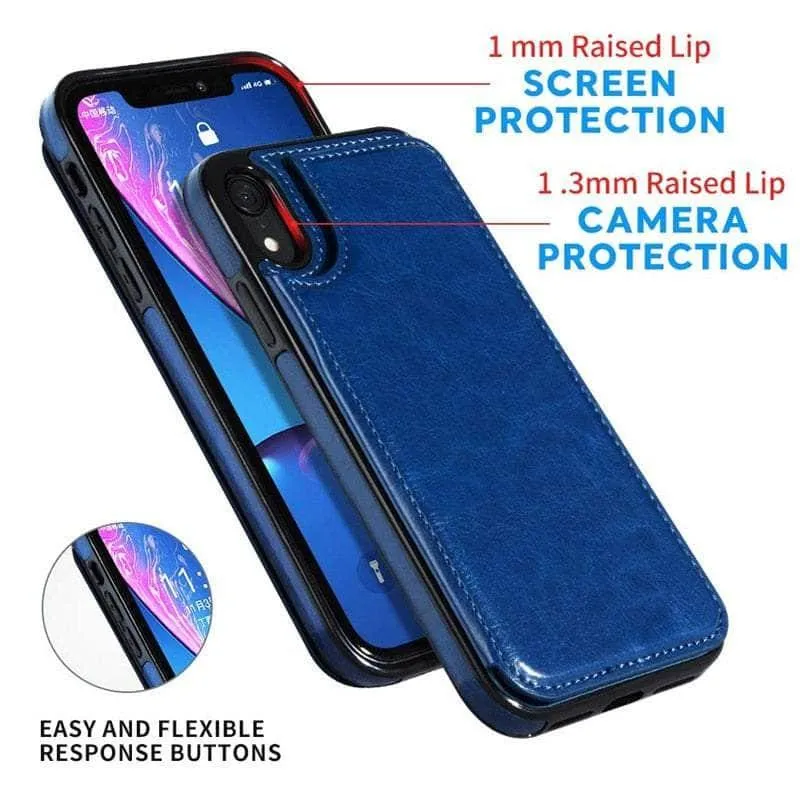 iPhone 14 Pro Max Slim Fit Leather Wallet Card Slots Flip Case