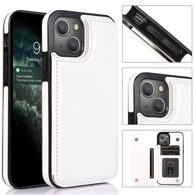 iPhone 14 Pro Max Slim Fit Leather Wallet Card Slots Flip Case
