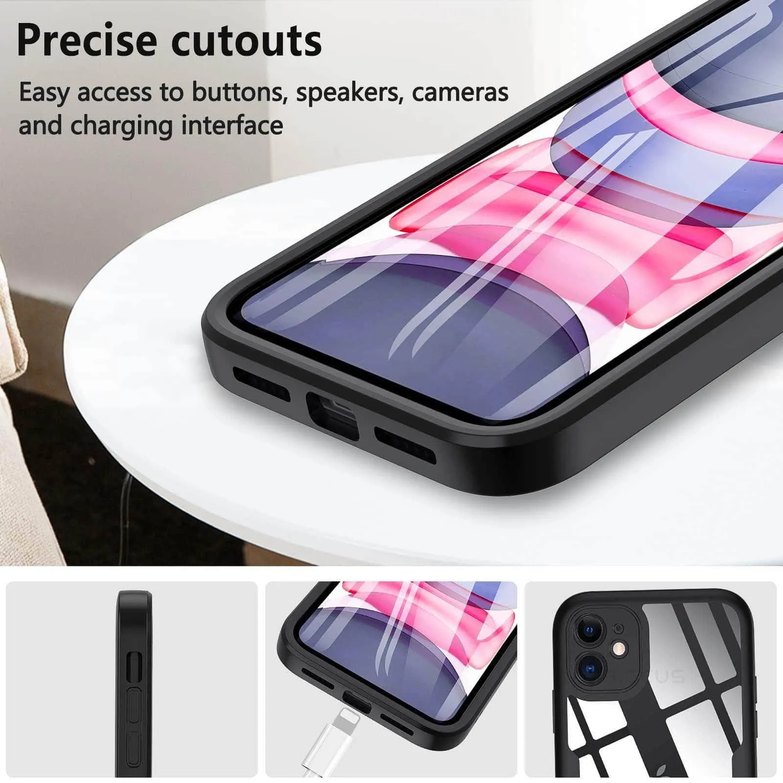 iPhone 15 Plus 360 Degree Full Body Rugged Case