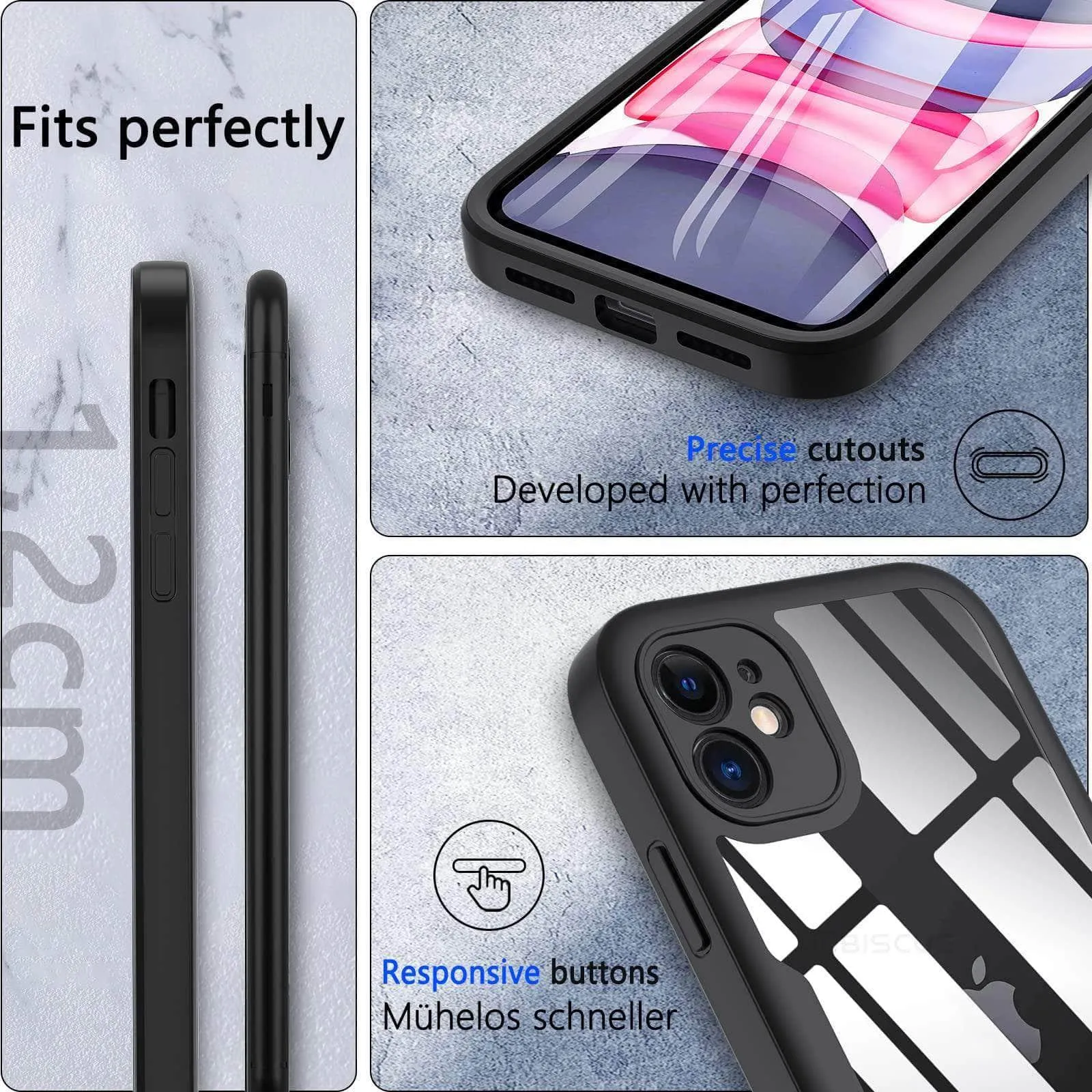 iPhone 15 Plus 360 Degree Full Body Rugged Case