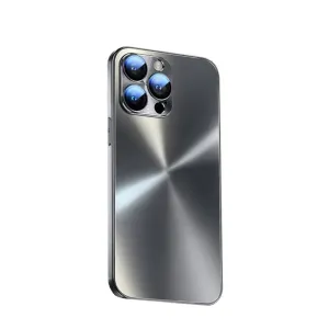 iPhone 15 Plus Hybrid Case TPU Bumper Laser Hologram Design with Camera Protection - Black