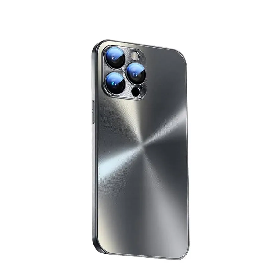 iPhone 15 Plus Hybrid Case TPU Bumper Laser Hologram Design with Camera Protection - Black