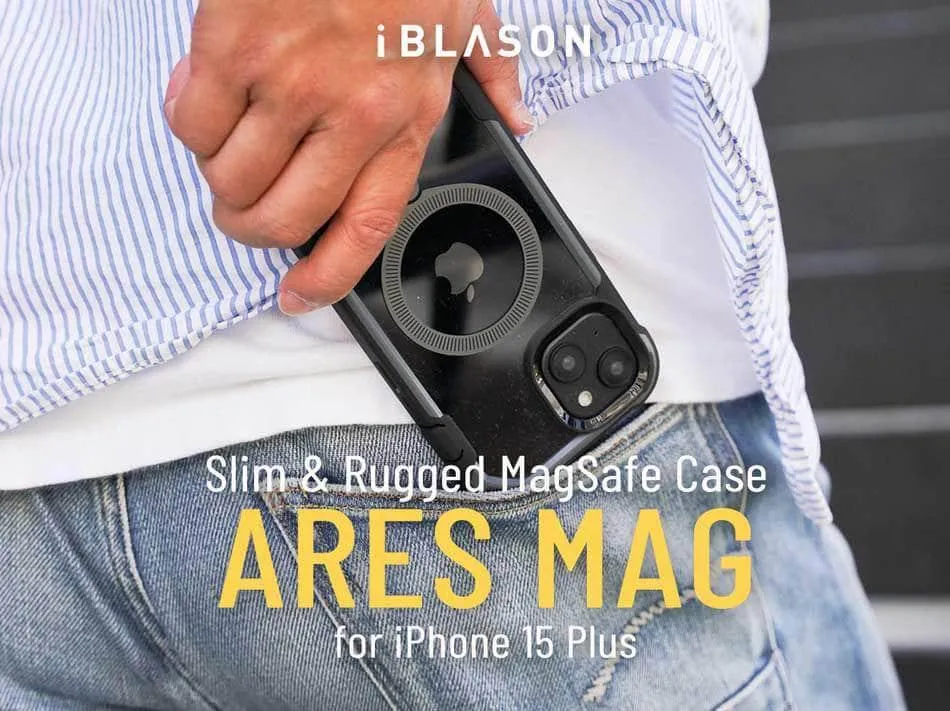 iPhone 15 Plus I-BLASON AresMag Shockproof MagSafe Case