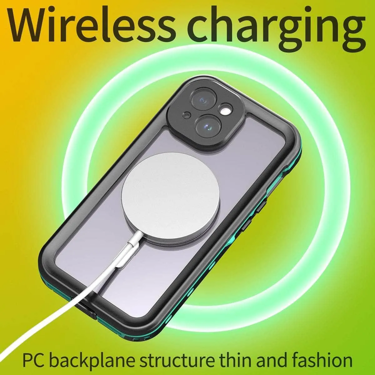 iPhone 15 Pro IP68 Waterproof Wireless MagSafe Case