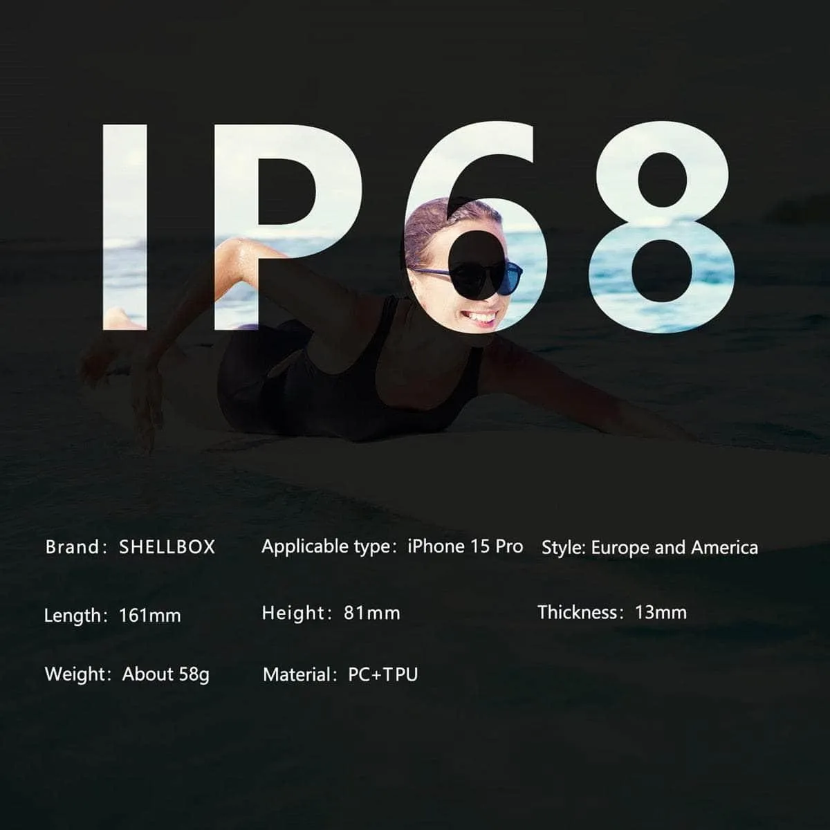 iPhone 15 Pro IP68 Waterproof Wireless MagSafe Case