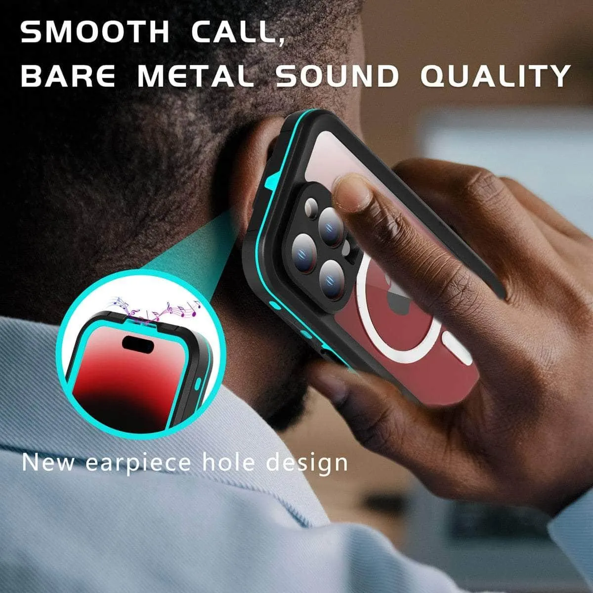 iPhone 15 Pro IP68 Waterproof Wireless MagSafe Case