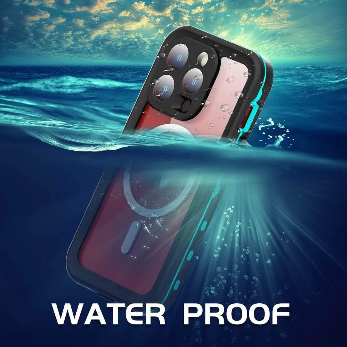 iPhone 15 Pro IP68 Waterproof Wireless MagSafe Case