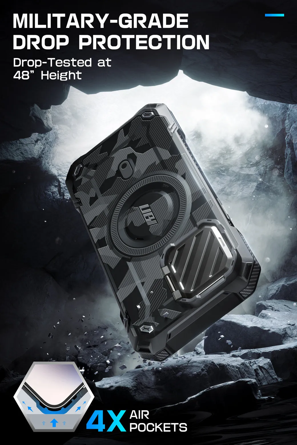 iPhone 15 Pro Max 6.7 inch Unicorn Beetle MAG XT MagSafe Case- Shadow