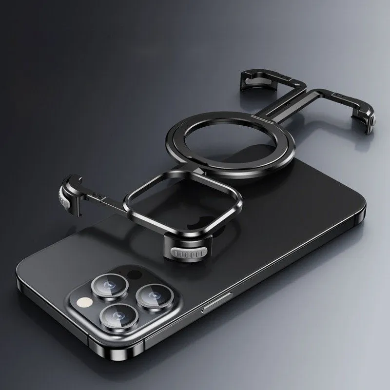 iPhone 15 Series Pivot Guard Magnetic Ring Stand Case