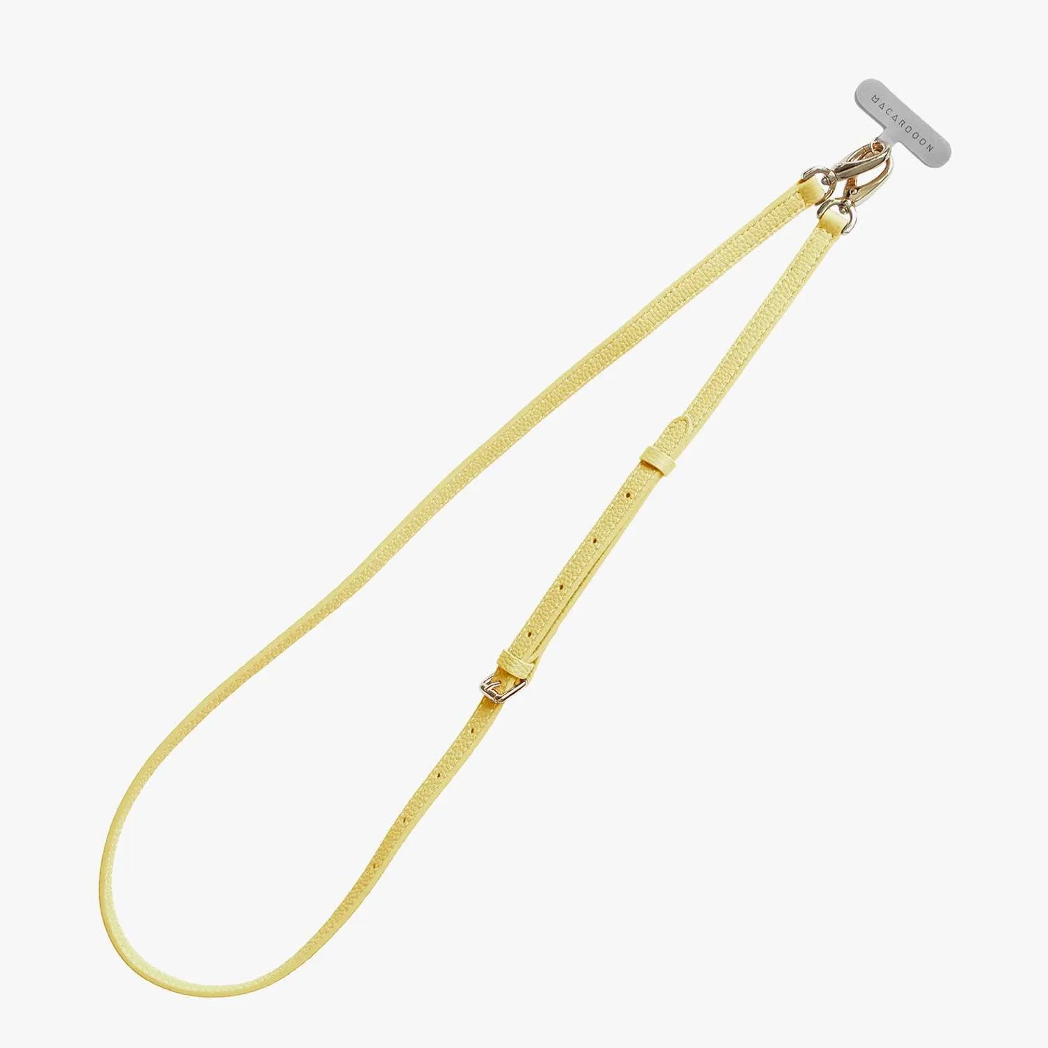 iPhone 16 Clear Case with Crossbody Leather Strap