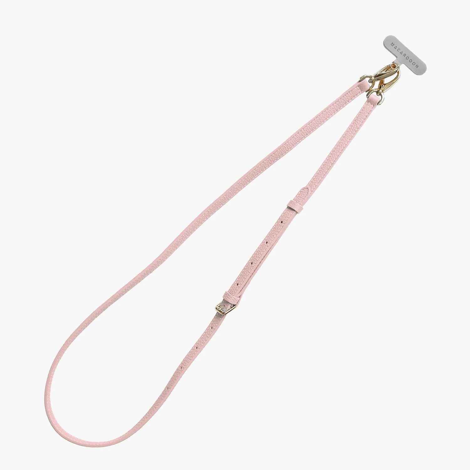 iPhone 16 Clear Case with Crossbody Leather Strap
