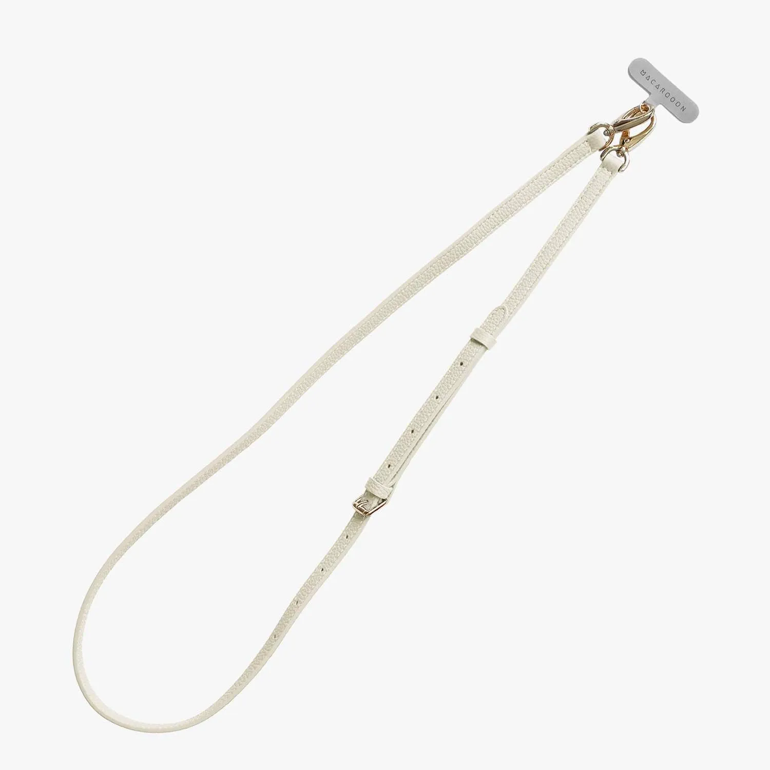 iPhone 16 Clear Case with Crossbody Leather Strap