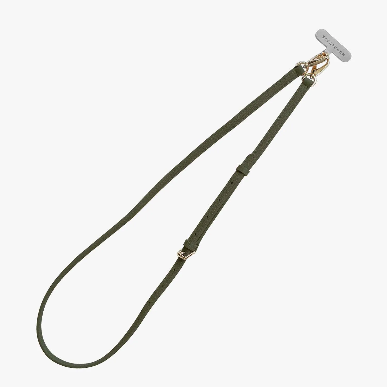 iPhone 16 Clear Case with Crossbody Leather Strap