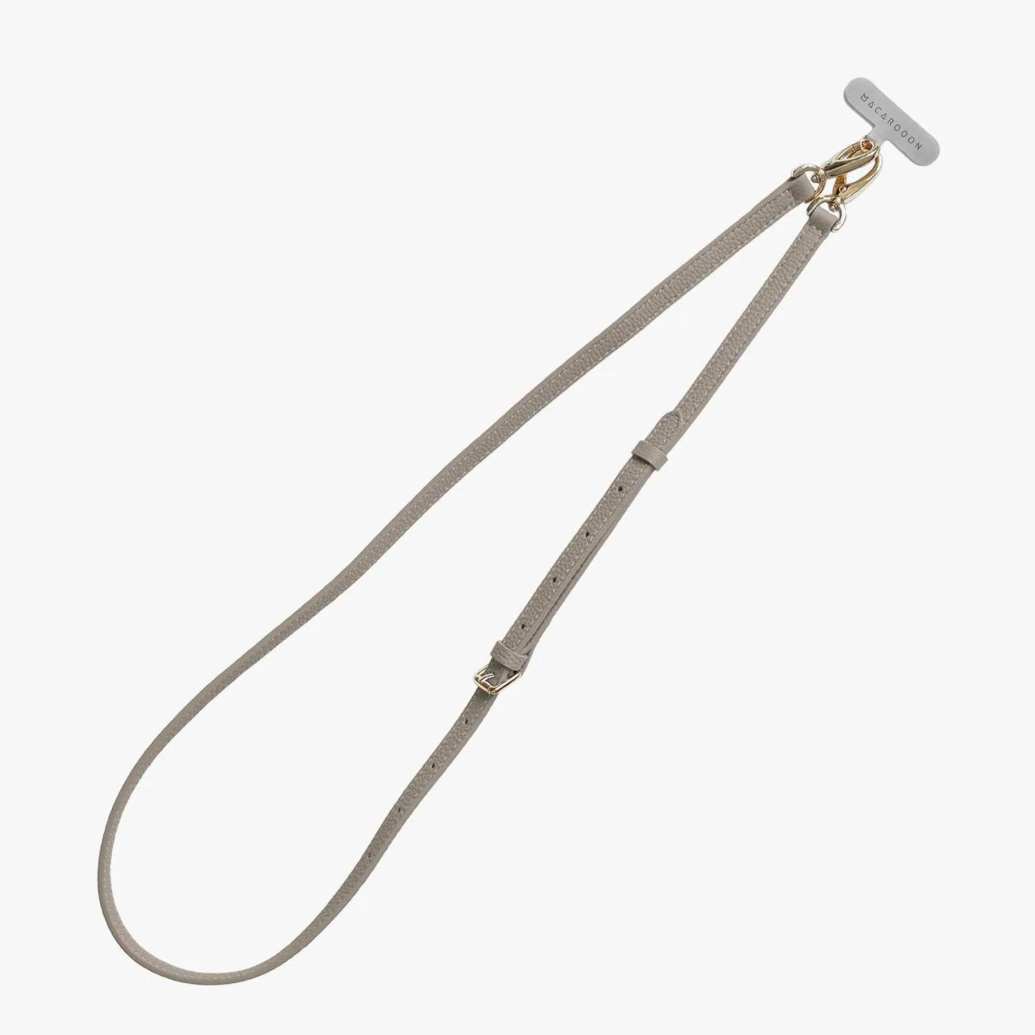 iPhone 16 Clear Case with Crossbody Leather Strap