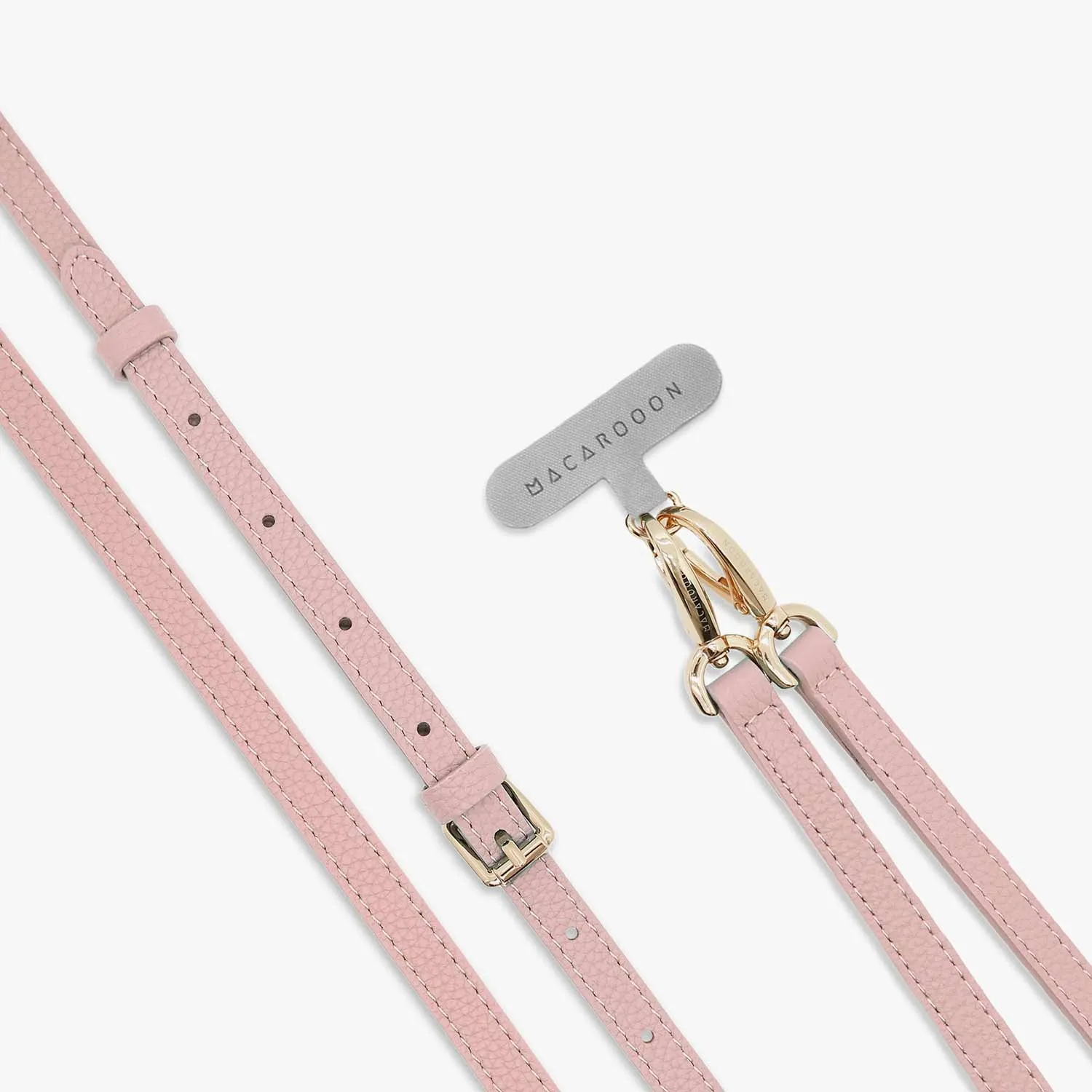 iPhone 16 Clear Case with Crossbody Leather Strap