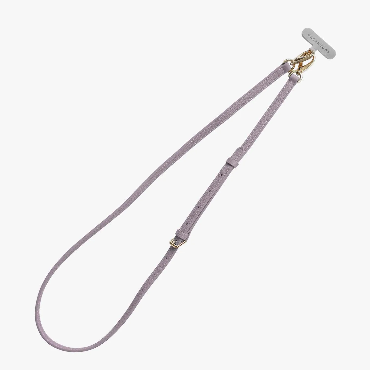 iPhone 16 Clear Case with Crossbody Leather Strap
