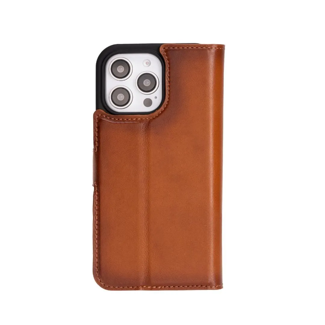 iPhone 16 Pro Case in Leather With RFID - Tan