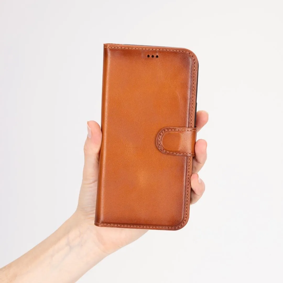 iPhone 16 Pro Case in Leather With RFID - Tan