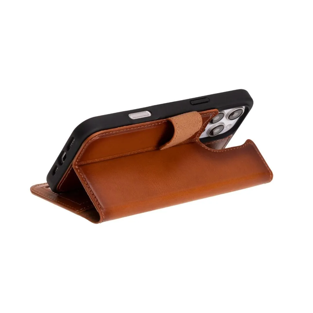 iPhone 16 Pro Case in Leather With RFID - Tan