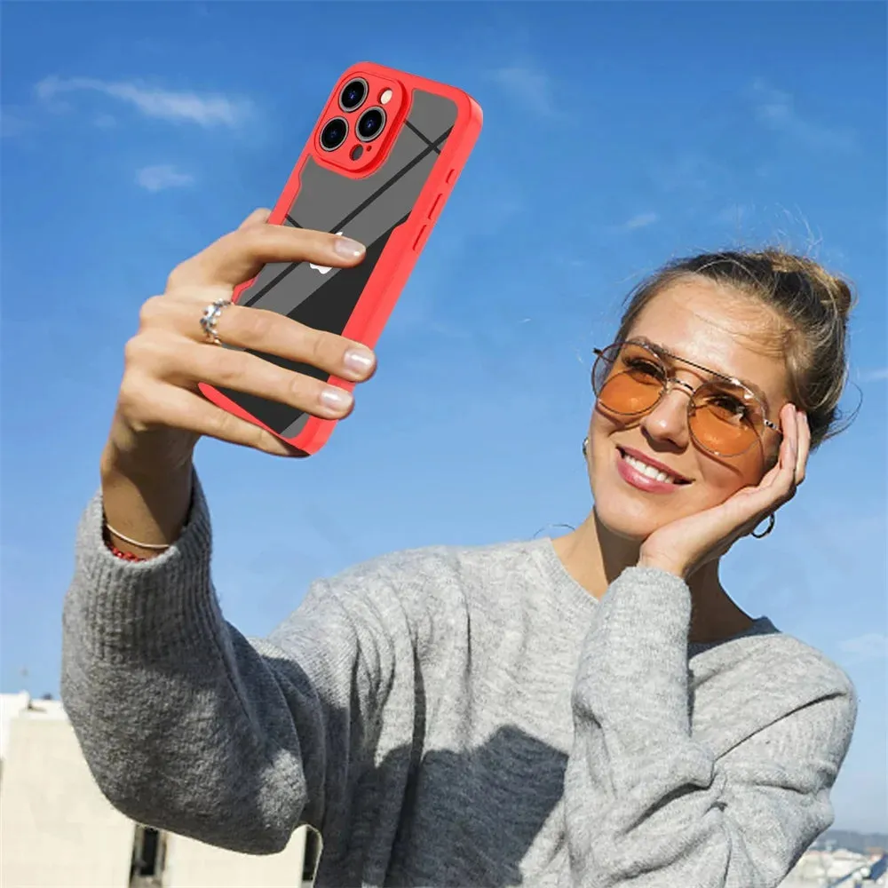iPhone 16 Pro Full Shockproof Silicone Screen Protection Cover