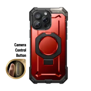 iPhone 16 Pro Max 6.9 inch UB Grip MagSafe Camera Control Button Phone Case-Metallic Red
