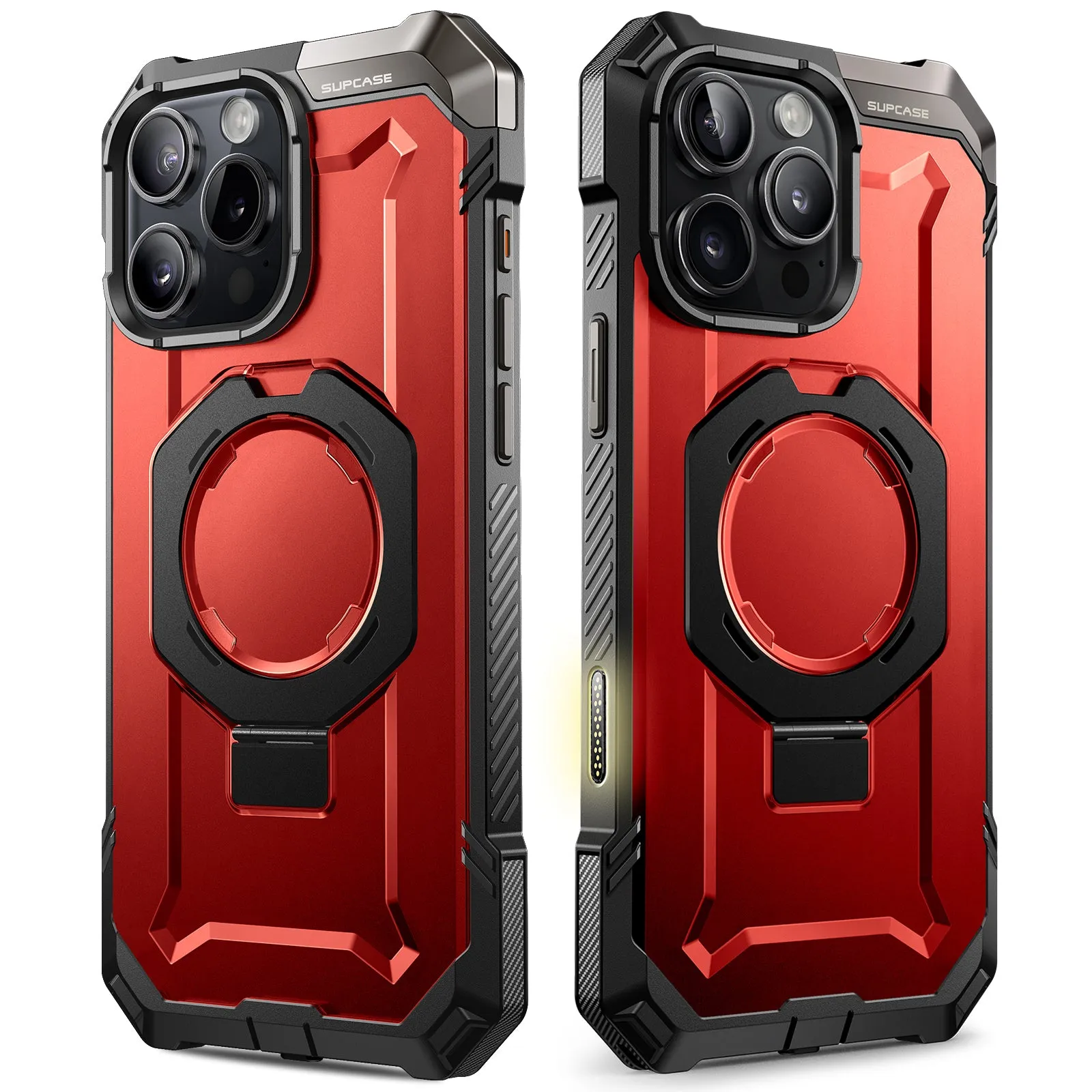 iPhone 16 Pro Max 6.9 inch UB Grip MagSafe Camera Control Button Phone Case-Metallic Red
