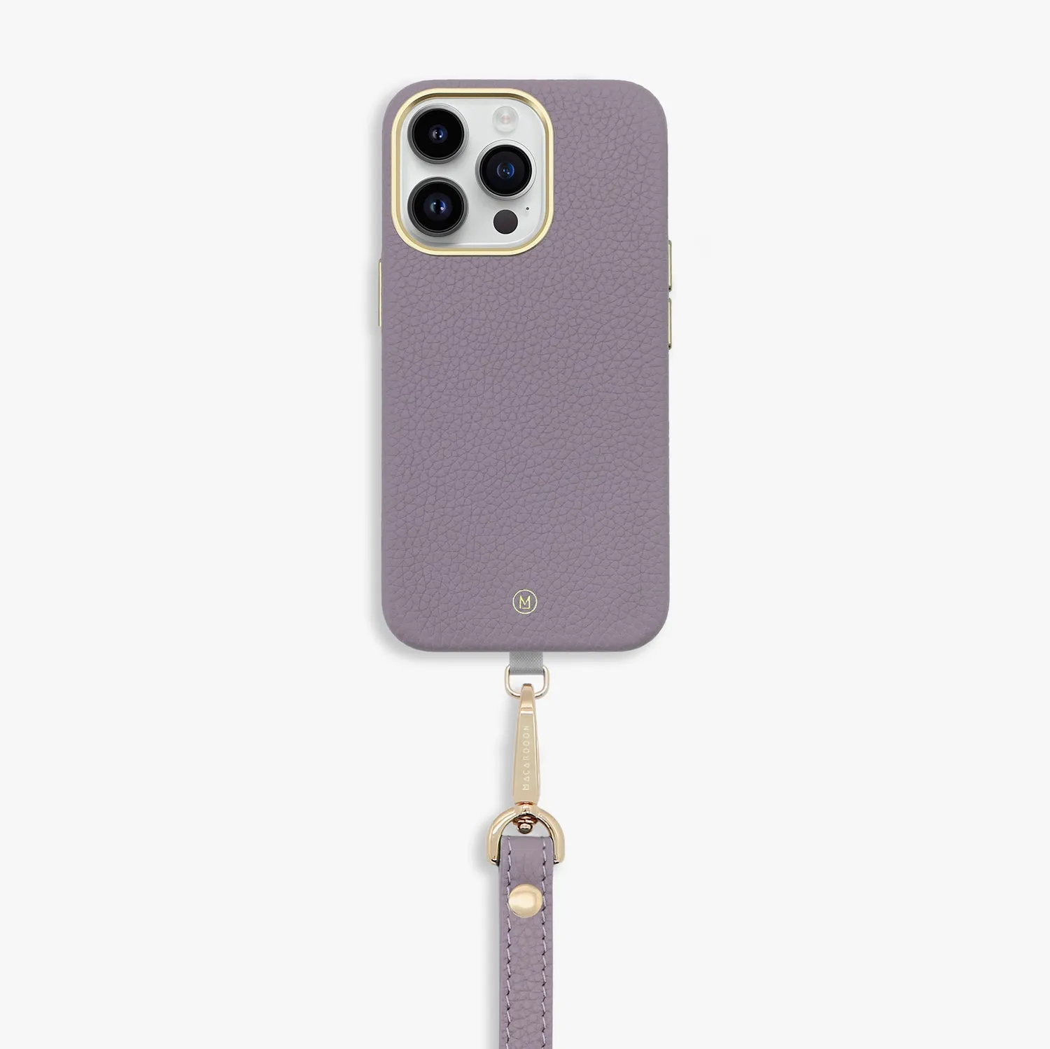 iPhone 16 Pro Max Leather MagSafe Case with Wrist Leather Strap