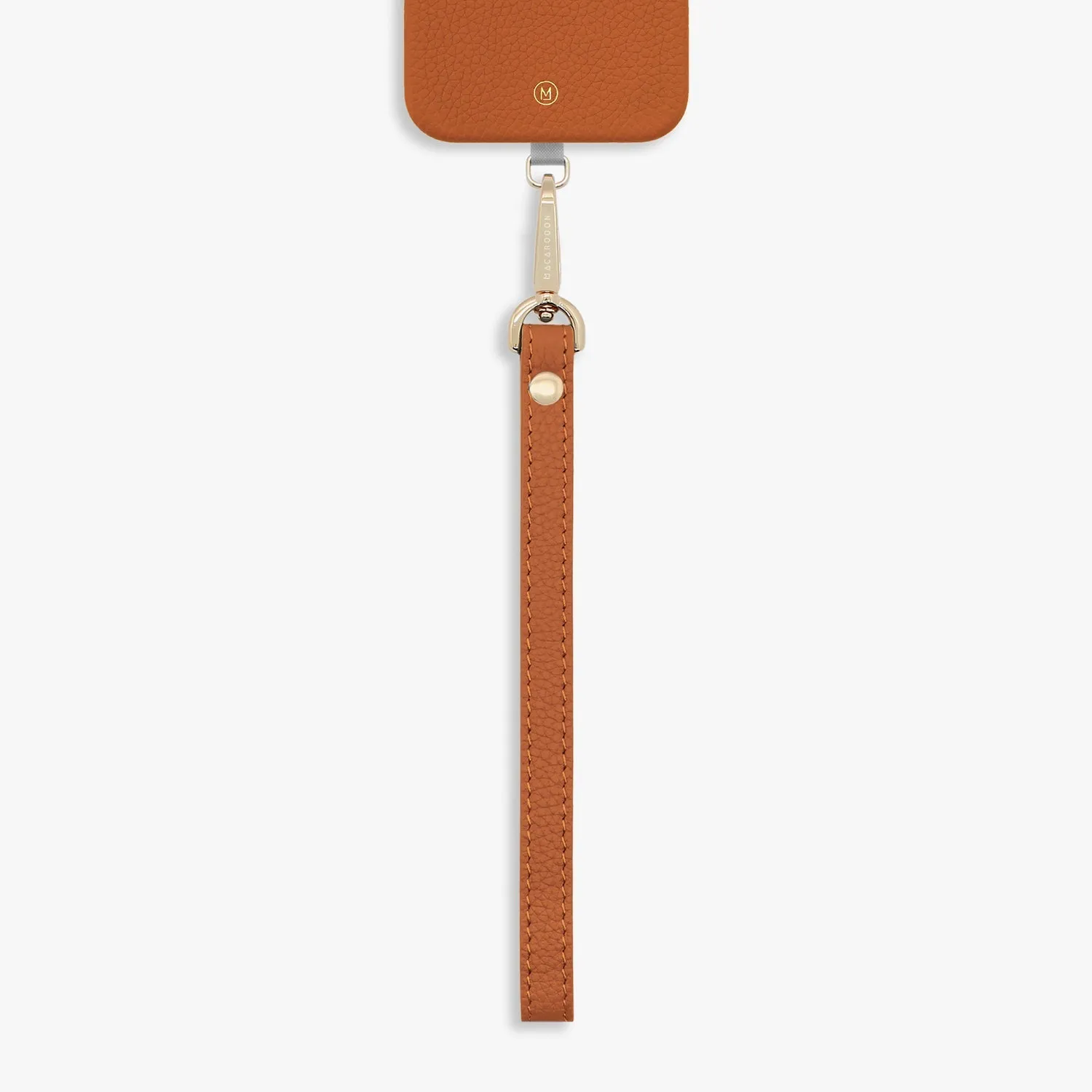 iPhone 16 Pro Max Leather MagSafe Case with Wrist Leather Strap
