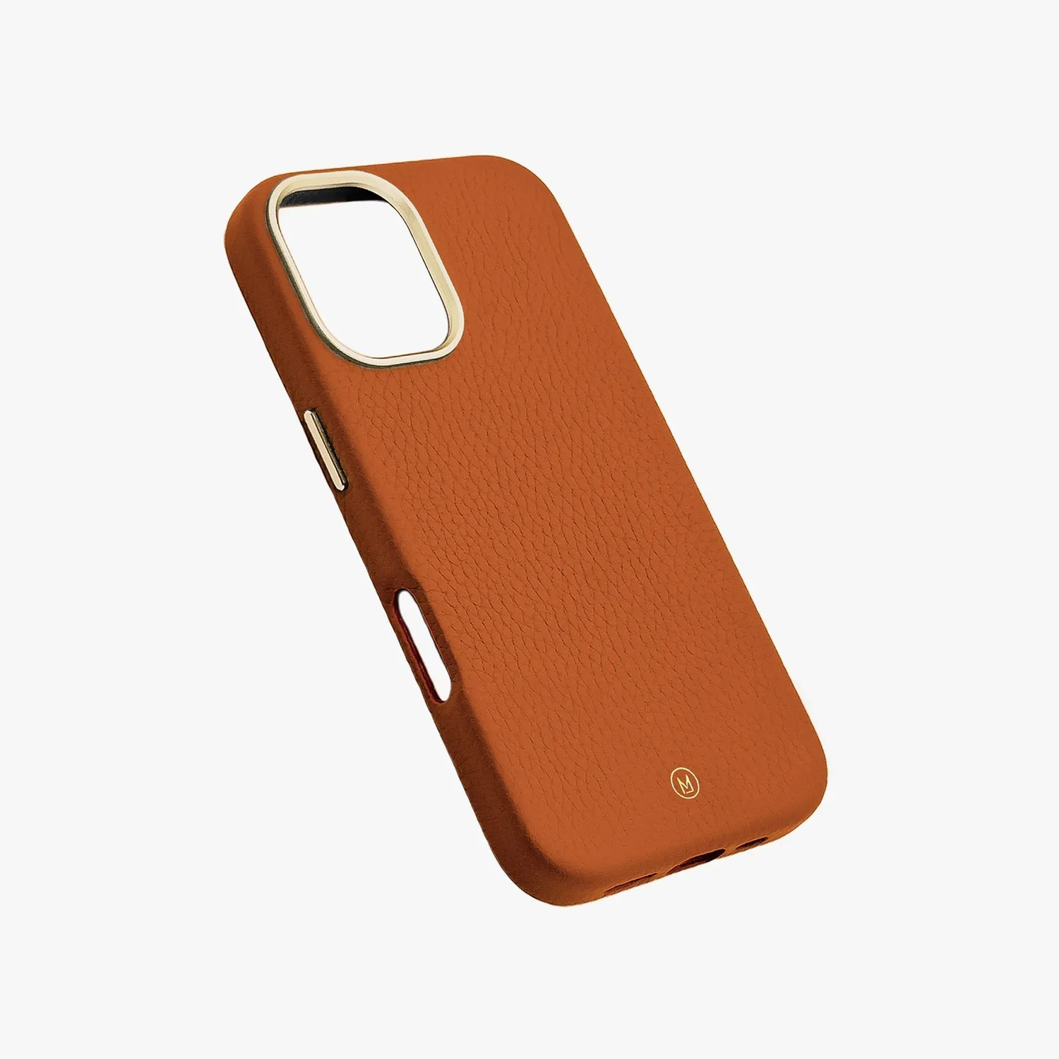 iPhone 16 Pro Max Leather MagSafe Case with Wrist Leather Strap