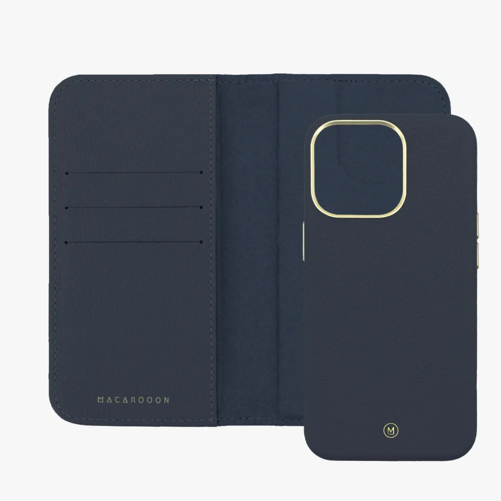 iPhone 16 Pro Max MagSafe Leather Flip Cover with Leather Case