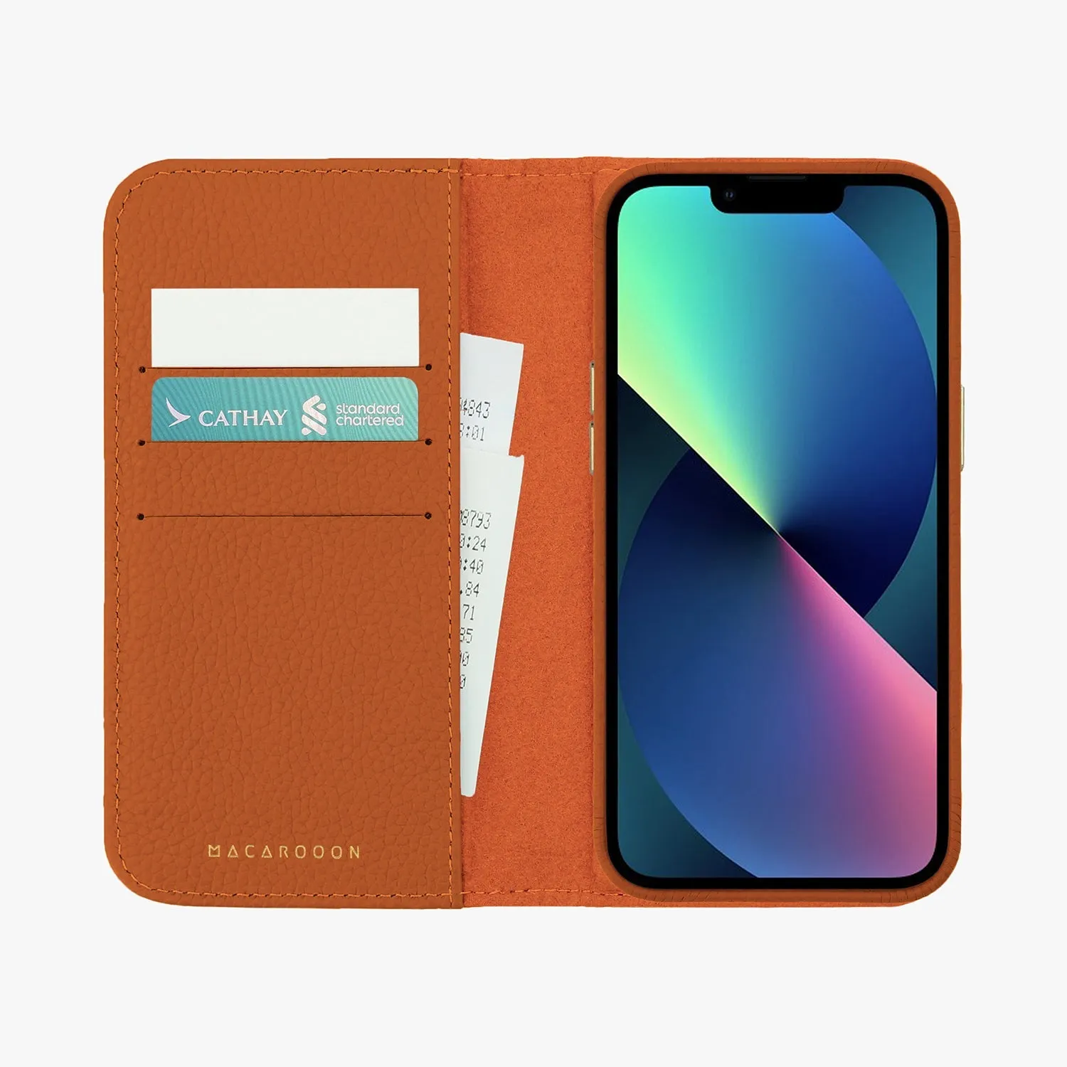 iPhone 16 Pro Max MagSafe Leather Flip Cover with Leather Case