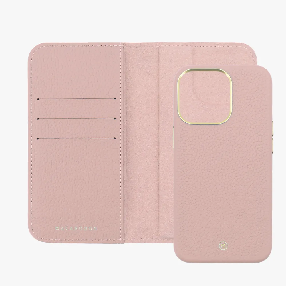 iPhone 16 Pro Max MagSafe Leather Flip Cover with Leather Case