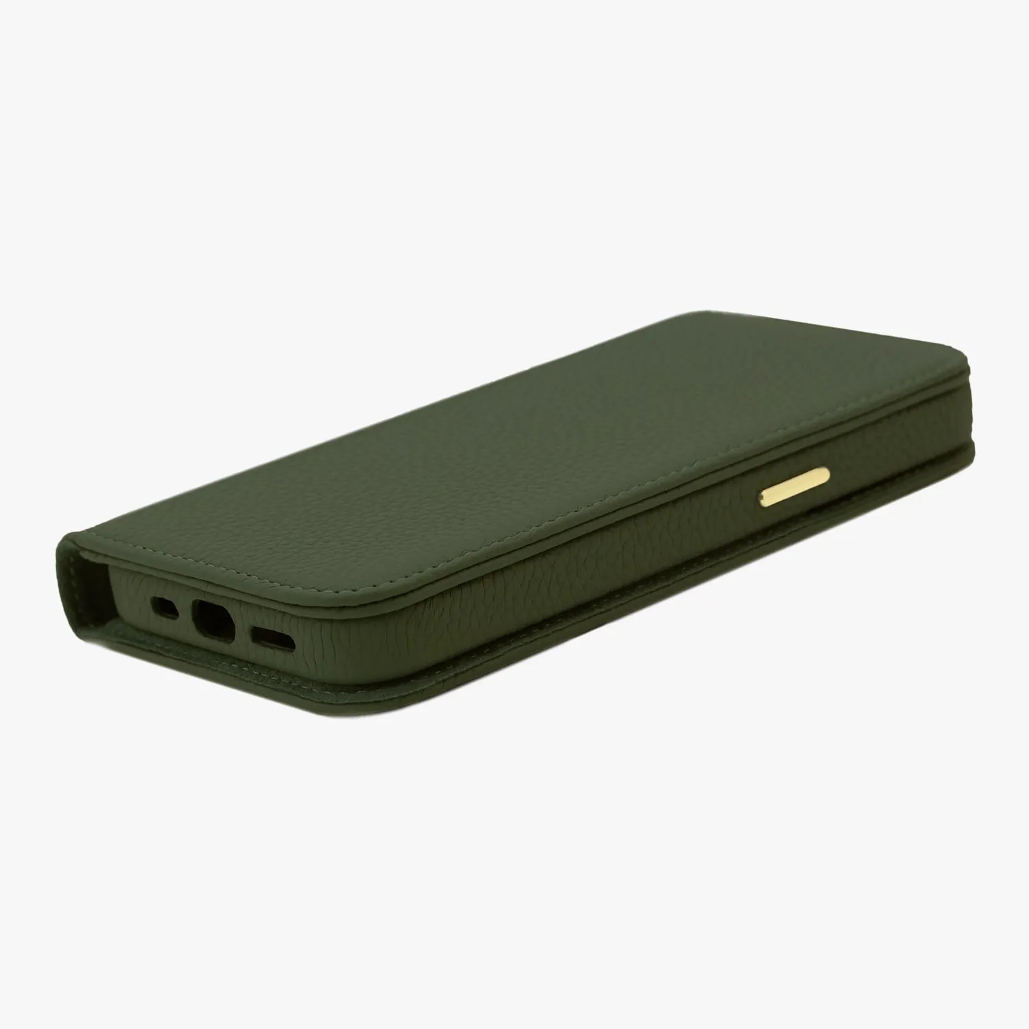 iPhone 16 Pro Max MagSafe Leather Flip Cover with Leather Case