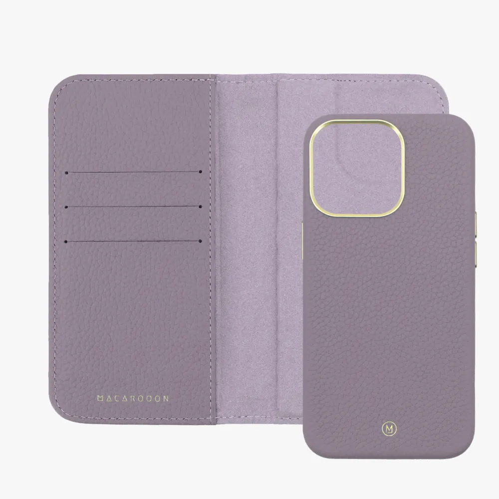 iPhone 16 Pro Max MagSafe Leather Flip Cover with Leather Case