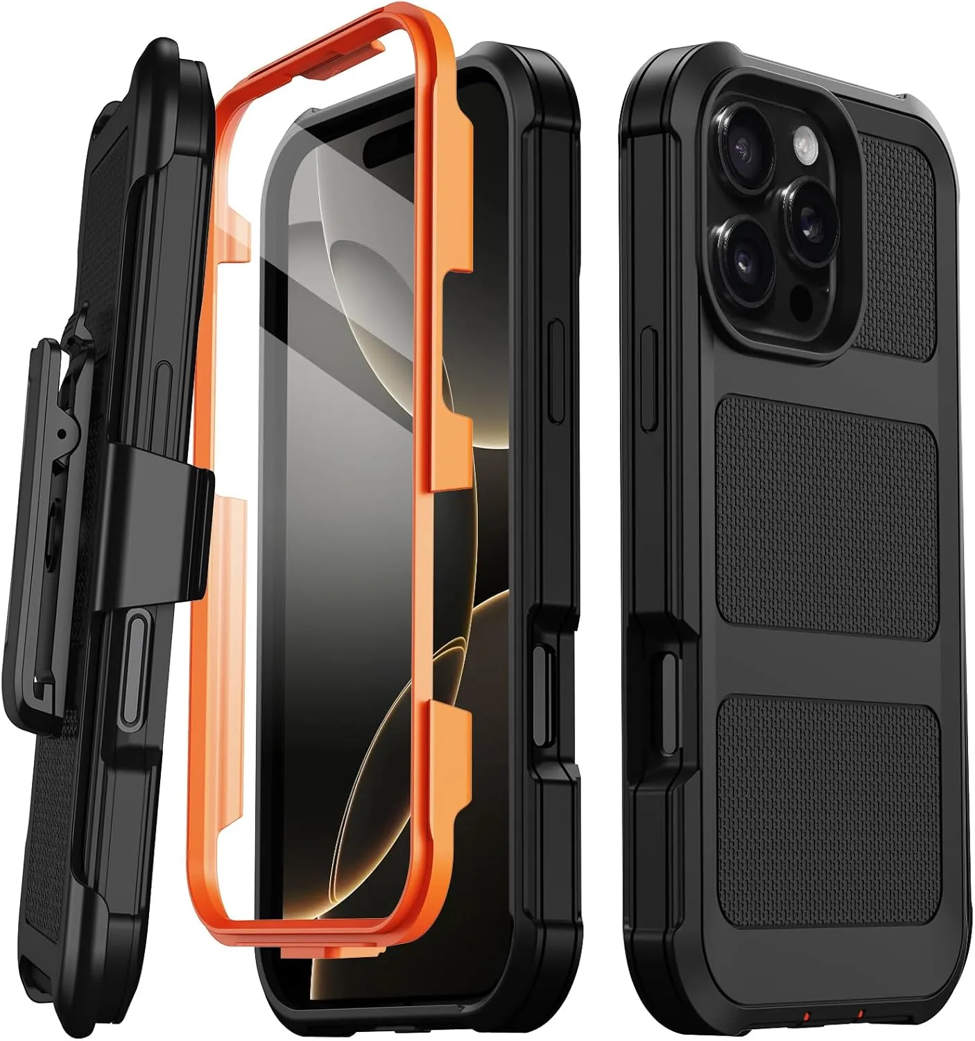 iPhone 16 Pro Military Drop Heavy Duty Protection Belt Clip Case