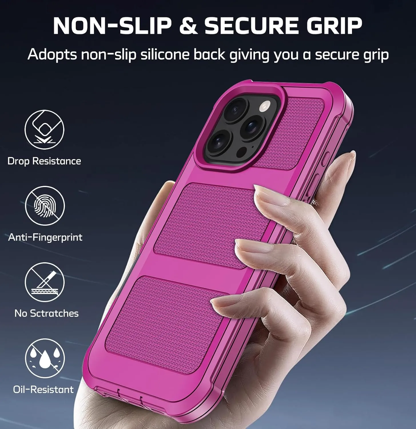 iPhone 16 Pro Military Drop Heavy Duty Protection Belt Clip Case