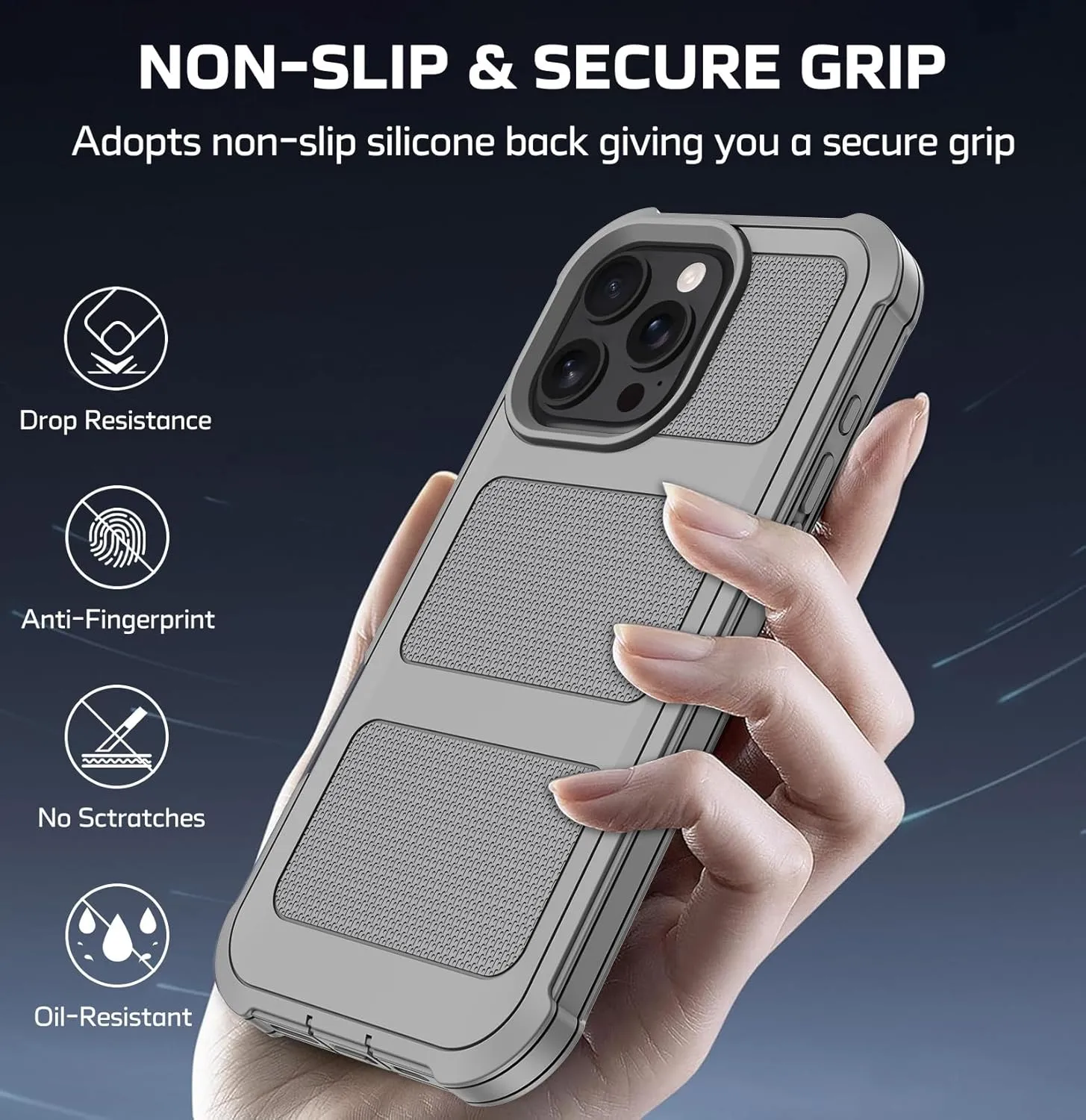 iPhone 16 Pro Military Drop Heavy Duty Protection Belt Clip Case