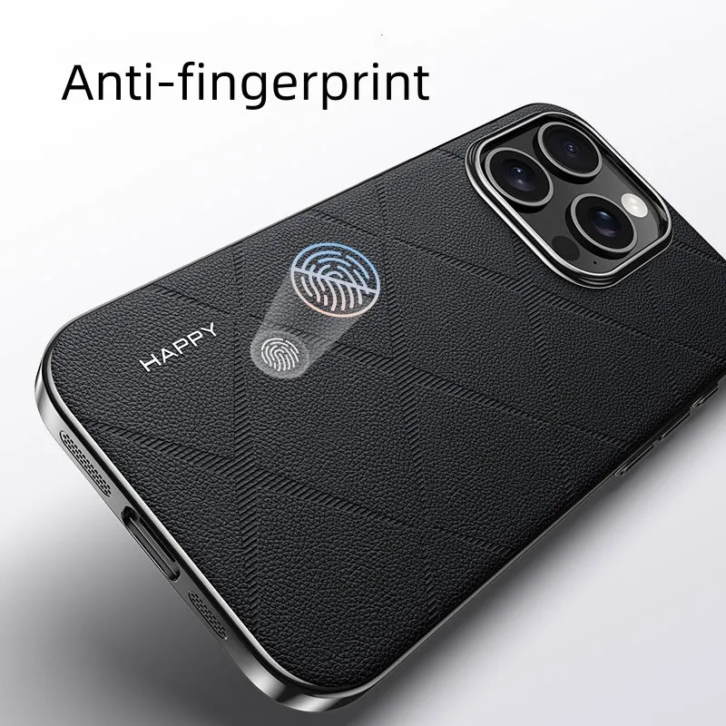 iPhone 16 Series Classy High-End Leather Business Case
