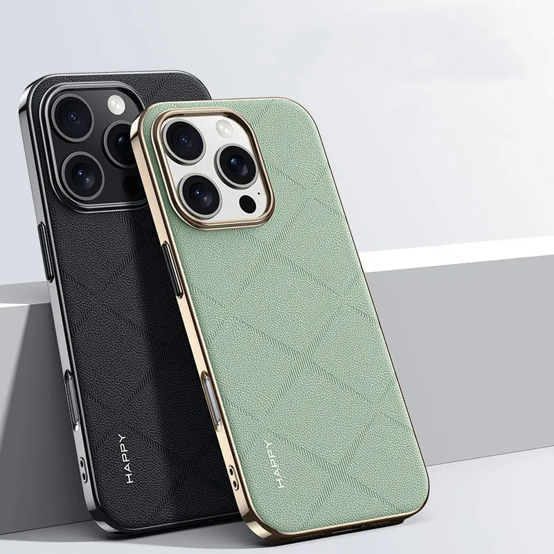 iPhone 16 Series Classy High-End Leather Business Case